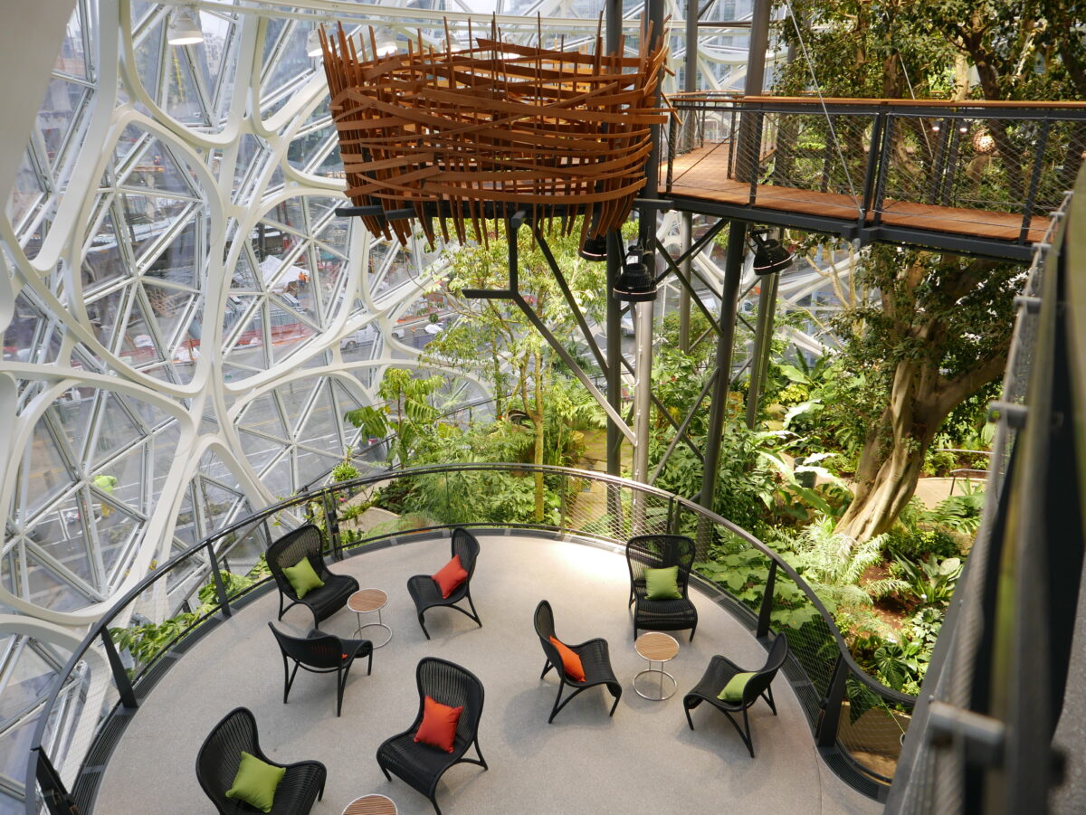 Image of Biophilic design in Spheres Building Seattle
