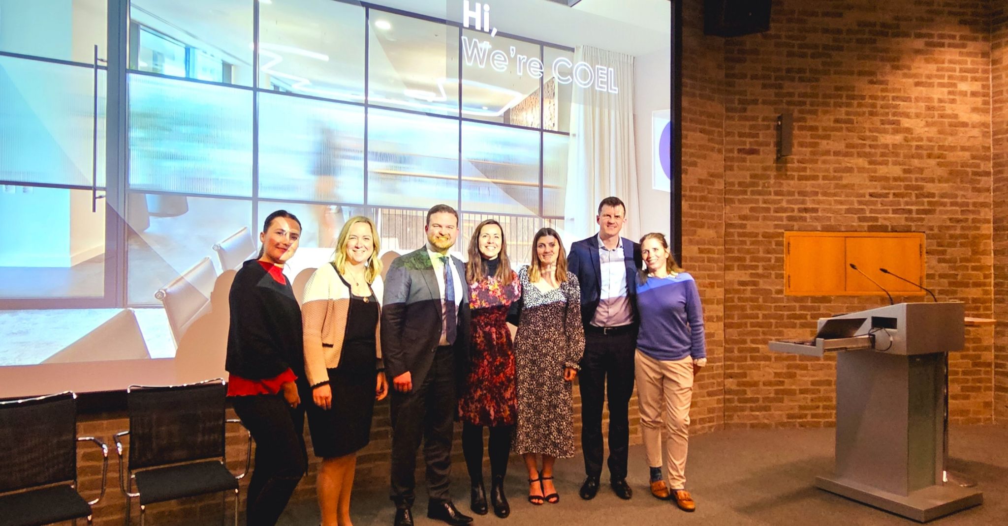 Image of COEL team at CFCI Construction event in Cambridge
