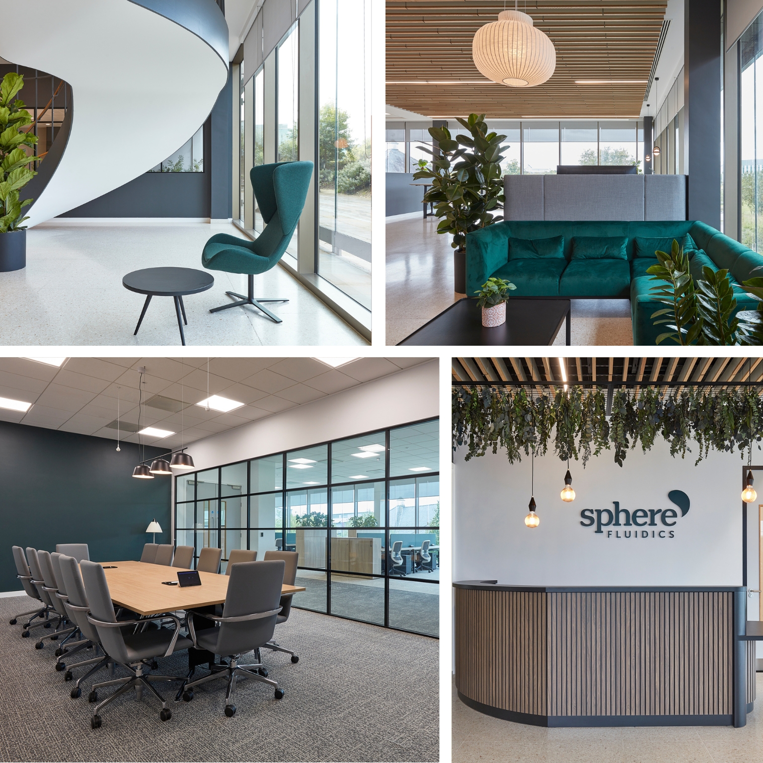collage of office and lab space in Cambridge