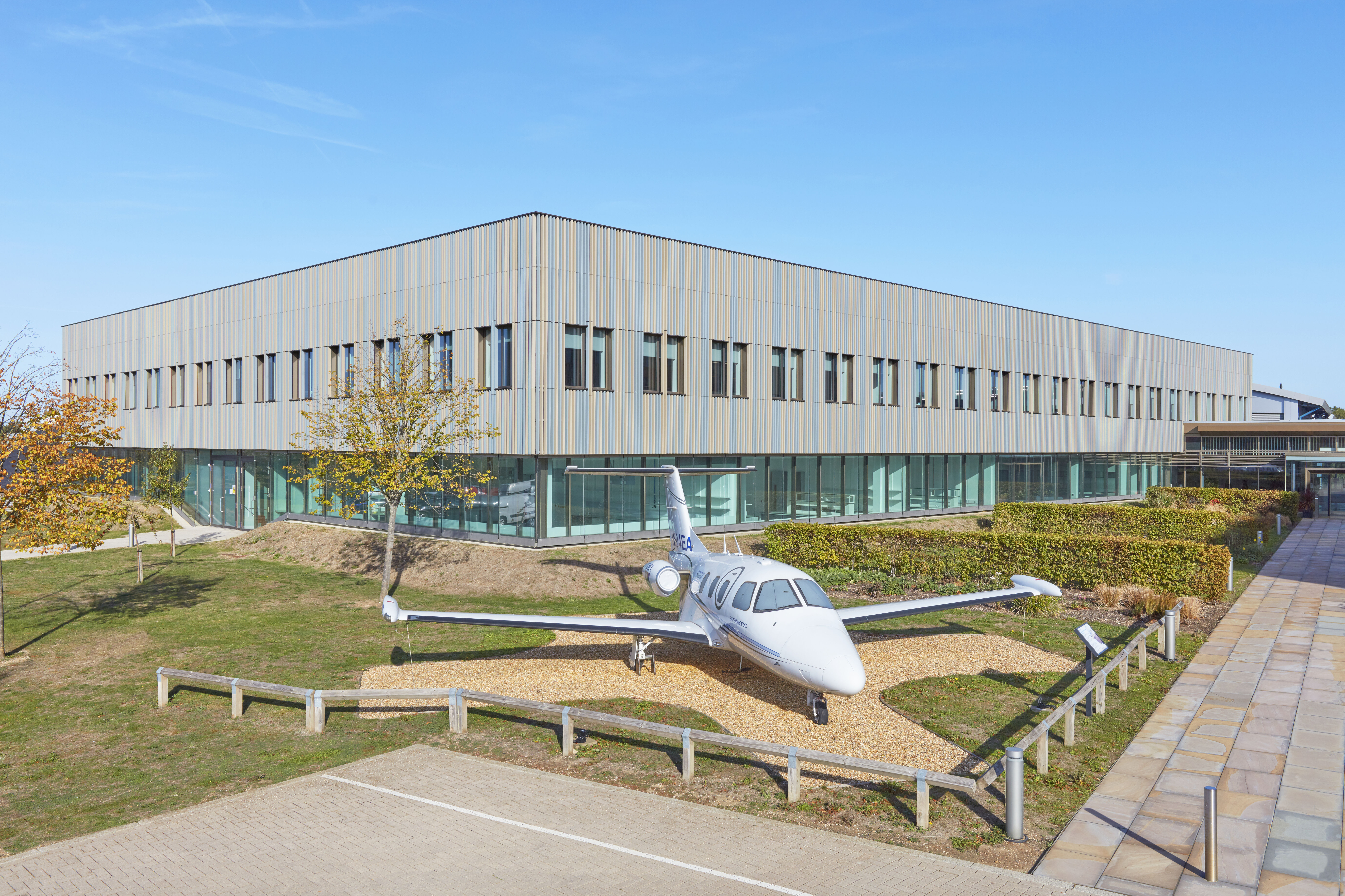 TWI plane outside Granta Park building