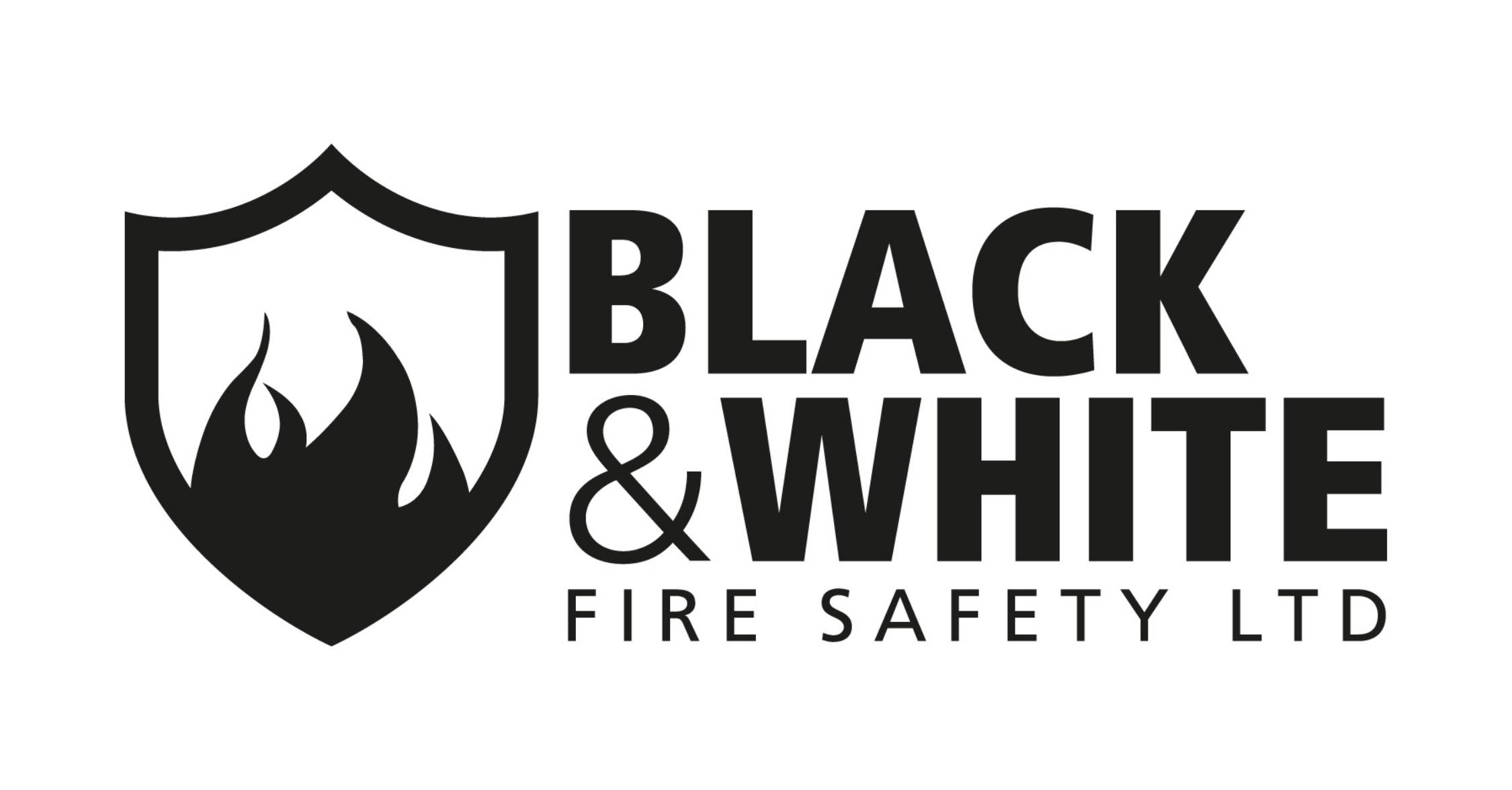 black white fire safety sponsor logo cricket
