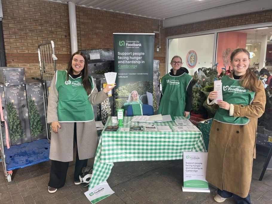 COEL team volunteering for Cambridge City Foodbank